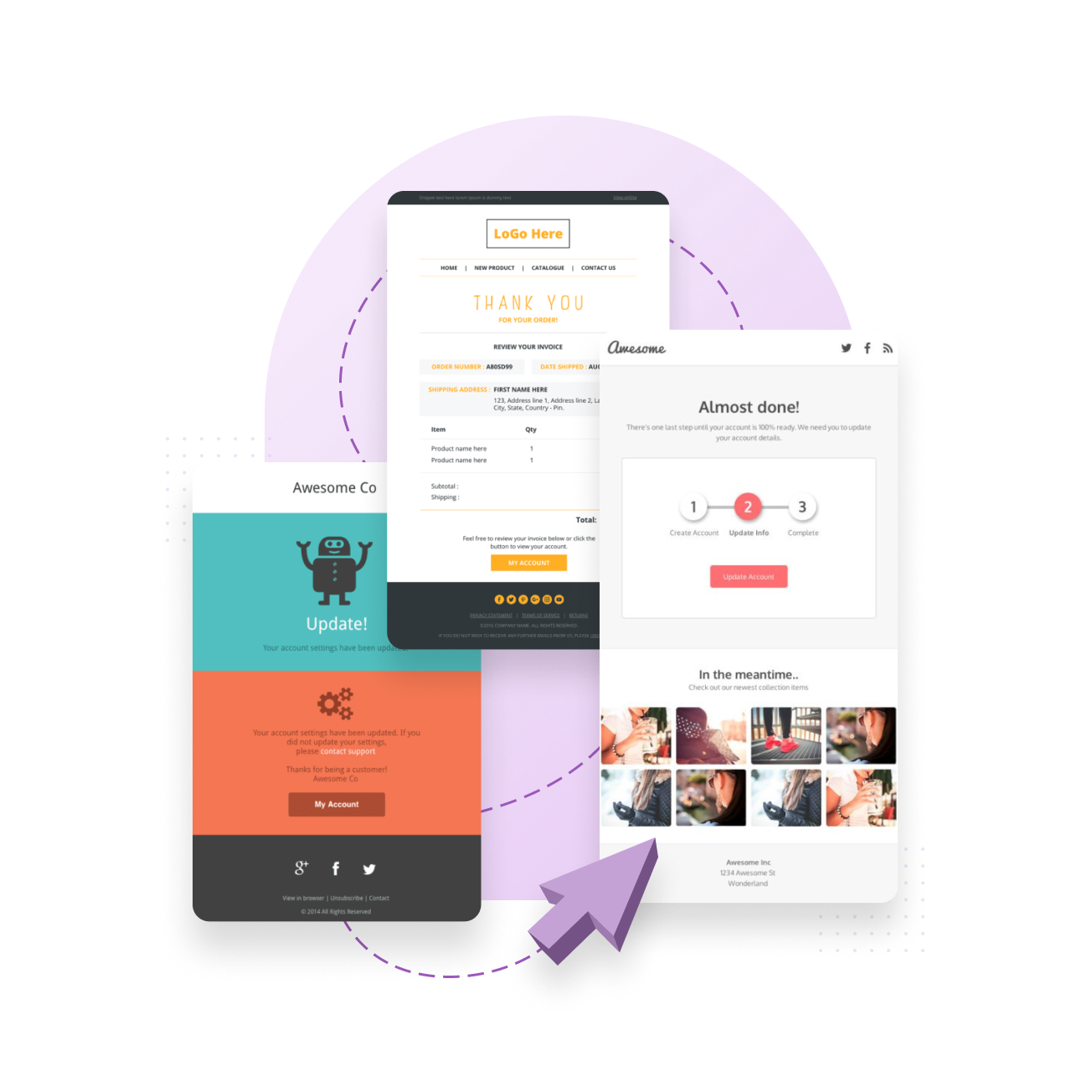 Templates - Modern Mailer Bundle Feature - square2 Templates - Modern Mailer Bundle Feature - square2